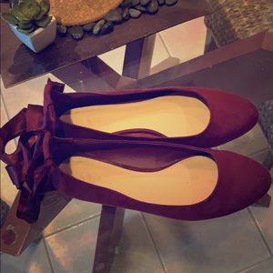 Loft Maroon Ballet Flat